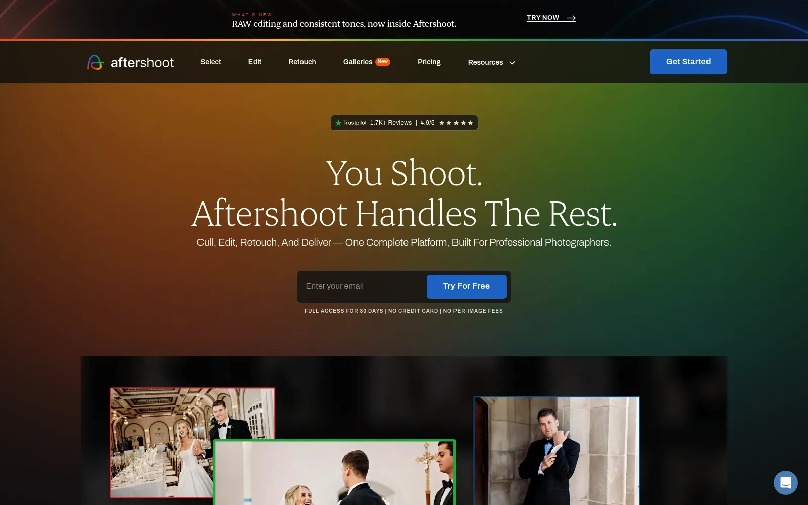 Aftershoot — AI Culling & Editing, Free 30-Day Trial — Aftershoot offer preview