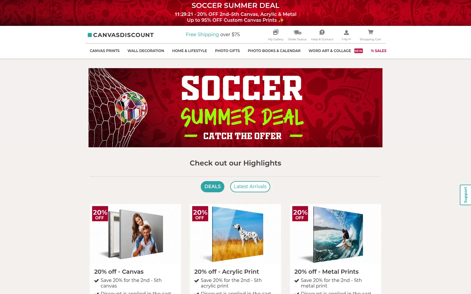 Up to 94% OFF Storewide + Extra 15% OFF — CanvasDiscount offer preview