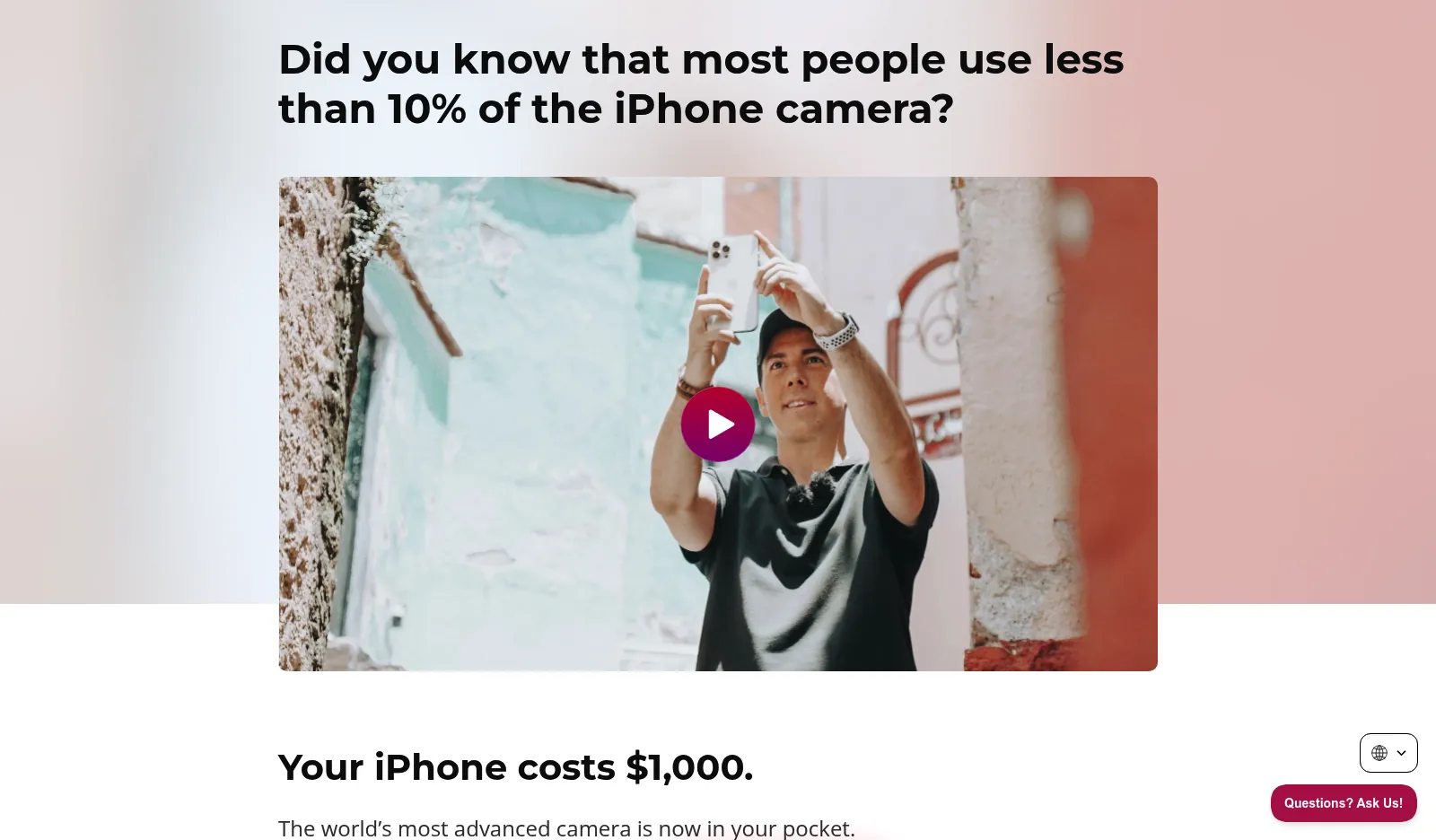 Capture It All — 80% Off iPhone Photography Course — iPhone Photography School offer preview