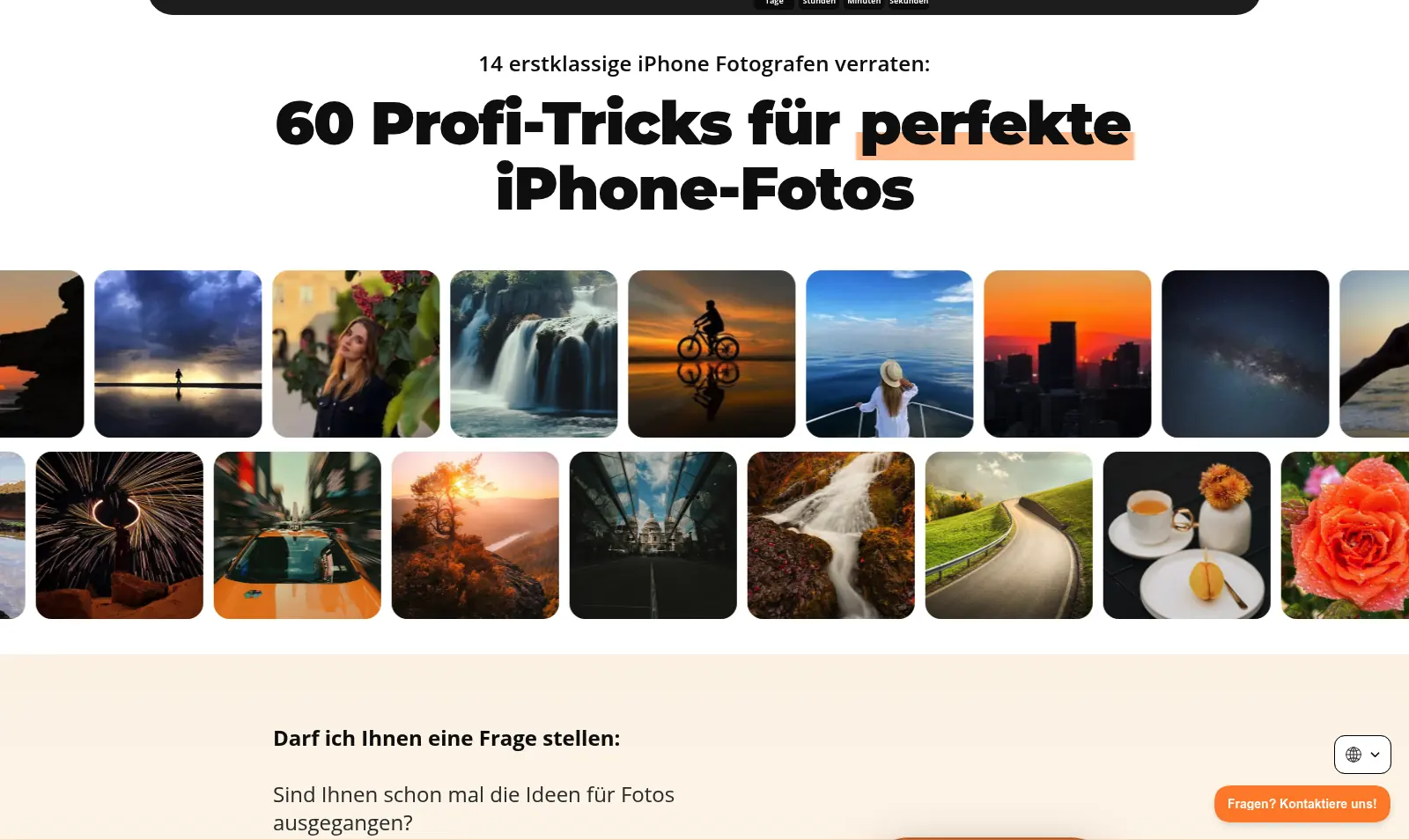 iPhone Photo Hacks — 60 Profi-Tricks für perfekte iPhone-Fotos — iPhone Photography School offer preview