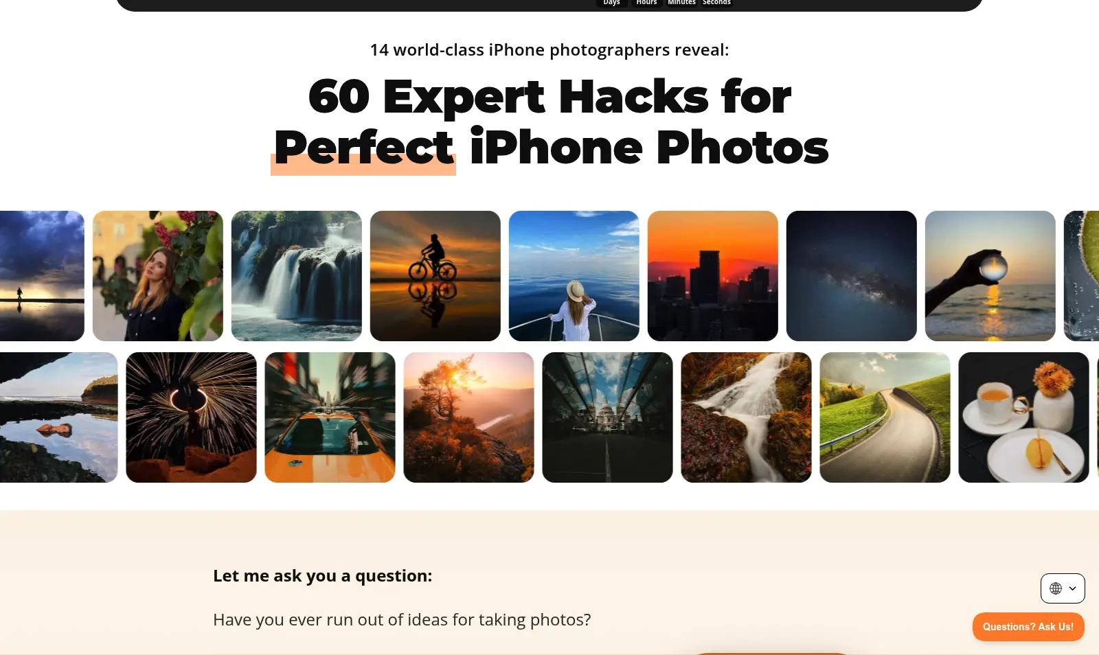 iPhone Photo Hacks — 60 Expert Hacks for Perfect iPhone Photos — iPhone Photography School offer preview